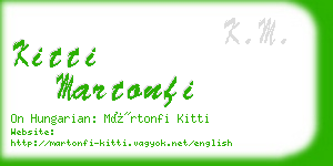 kitti martonfi business card